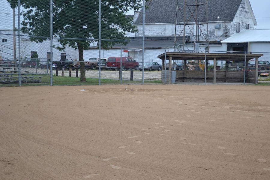 Lindsay Park baseball field dugouts